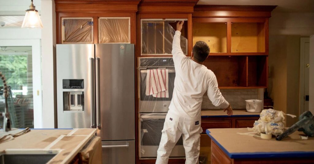 kitchen cabinet painting in Glastonbury, CT